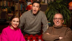 The Traitors: Uncloaked 2023 – Reverend Richard Coles, Sophie Ellis Bextor and Ed Gamble.